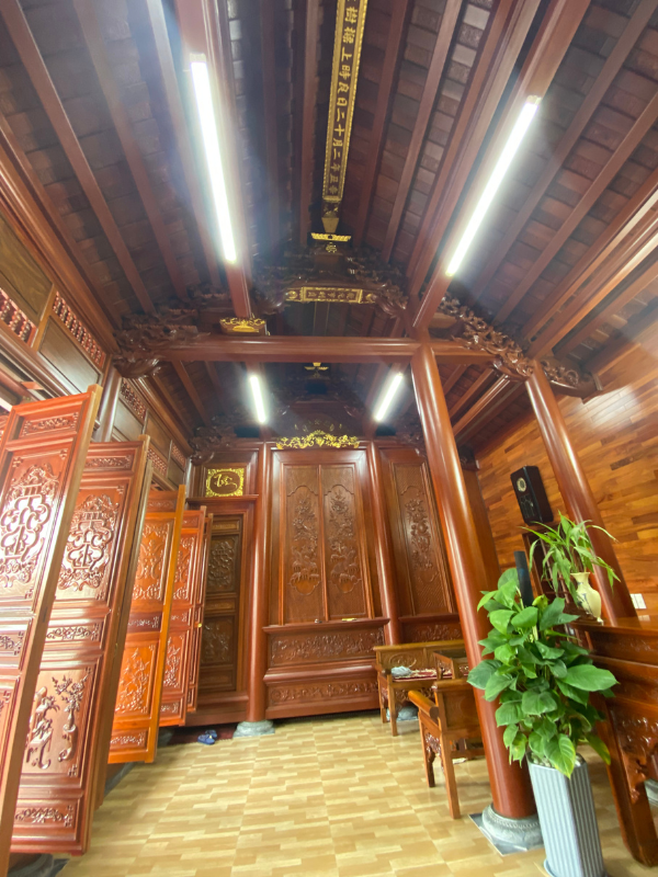 Bản vẽ thiết kế nhà gỗ 3 gian phong cách Bắc Bộ tại Hải Phòng